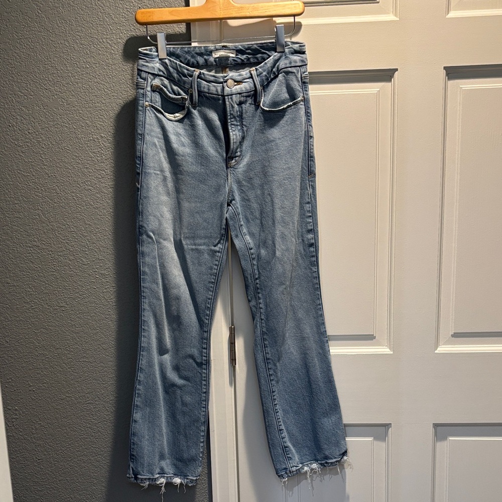 Good American Light Blue Boot Cut Jeans